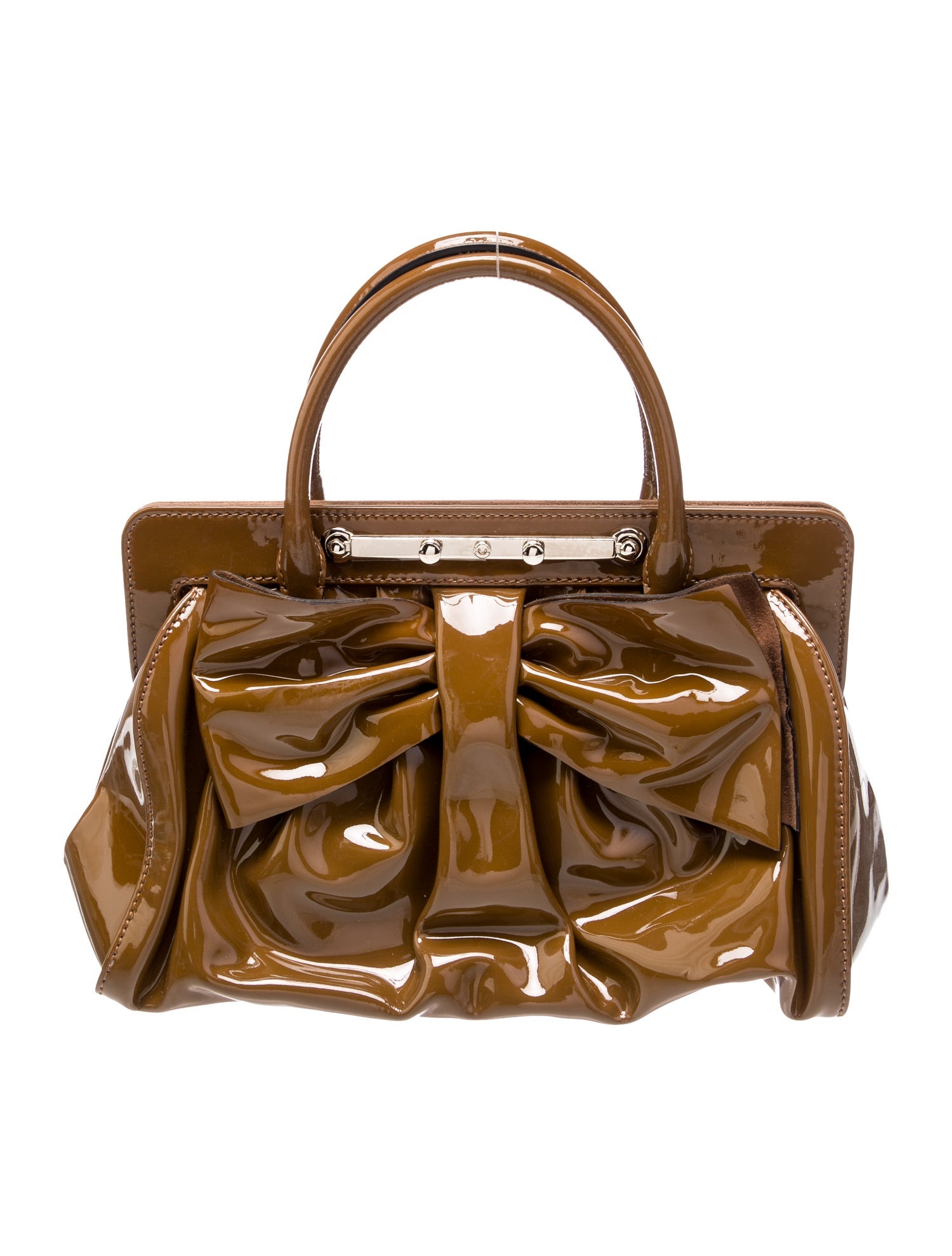 Valentino Patent Leather Top Handle Bag